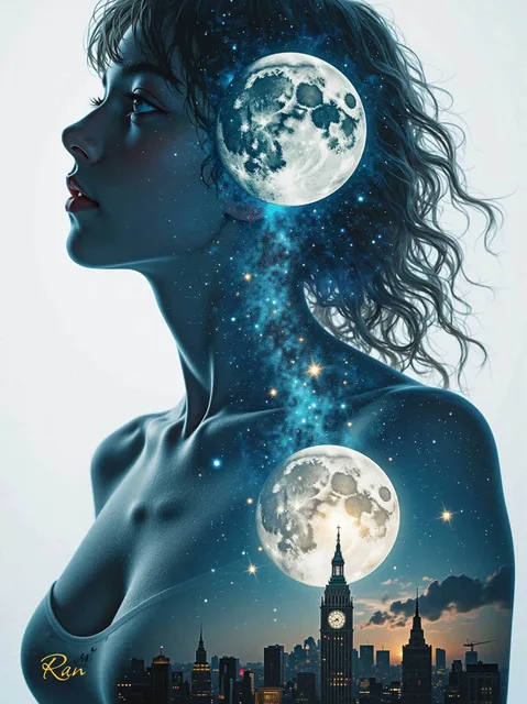 Dreamscape Moonlight Silhouette