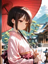 和傘の君·しっとり和の風情 の投稿作品