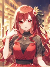 ルビー色の女性