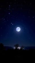 綺麗な満月の夜空 — いっぬさんのAIイラスト
