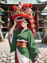お獅子を被っていたのは・・・ — SUPP780565さんのAIイラスト