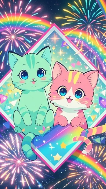 グリーンの子猫