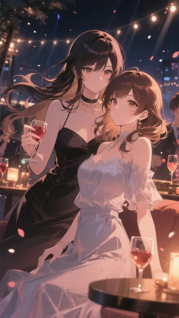 An after-party at night - 夜の二次会