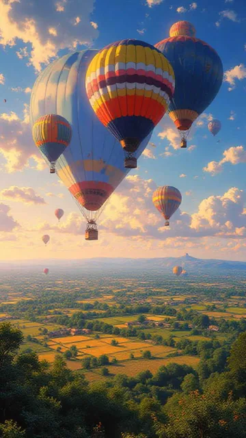 Balloons at Dawn