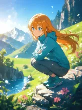 真夏の山ガール·頂で弾ける、健康的な色気 の投稿作品