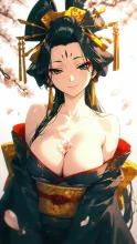 夏祭りの花魁道中·妖艶な花魁 の投稿作品