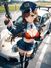 「止まらないと!ぶっ殺すわよ❗️」 — プリーツスカートイラストのAIイラスト|SUPPART