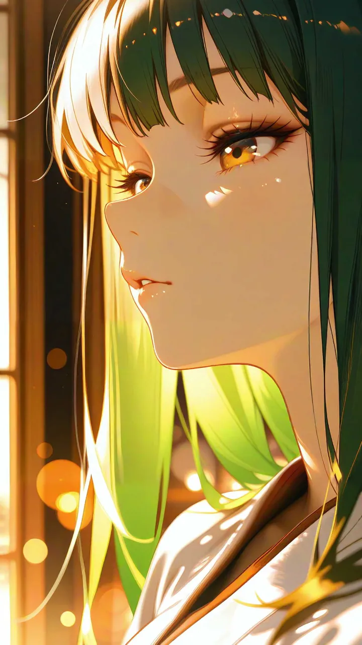 きらめく木漏れ日の竹林・クーデレ少女