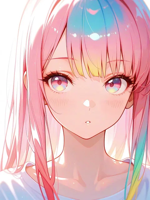 パステルの少女