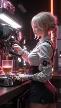 new and old cafe