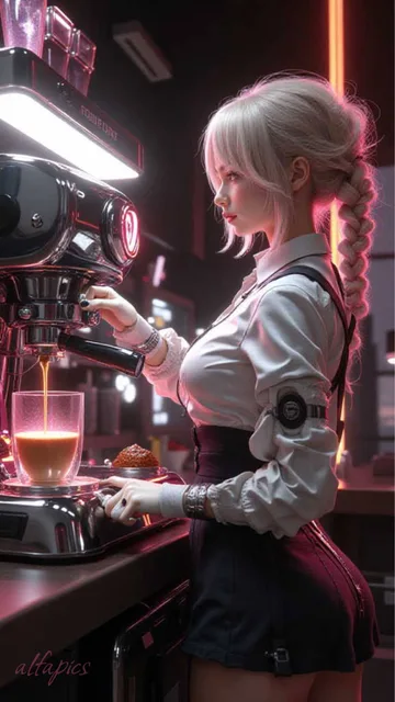 new and old cafe