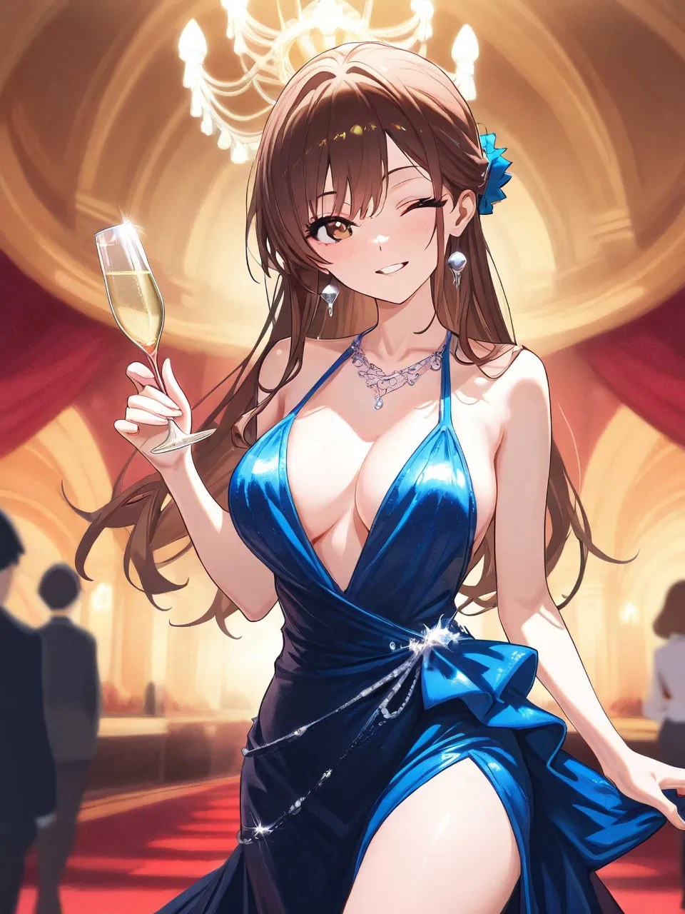 パーティードレスの彼女②