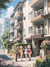 仲良しの団地の人達