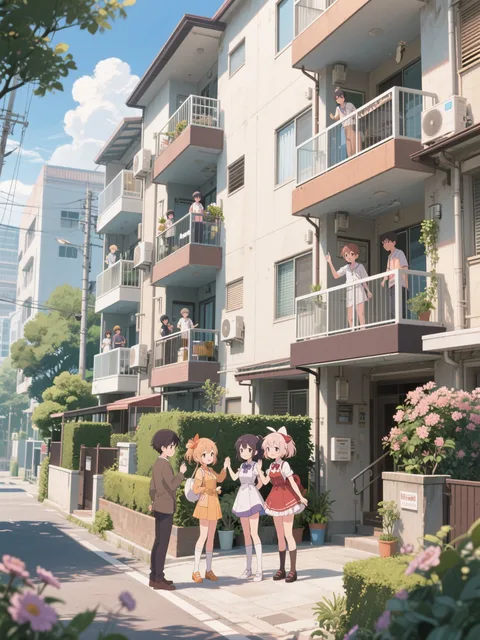 仲良しの団地の人達