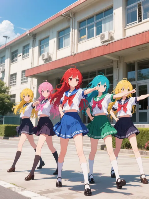 カラフルヘアーガールズ