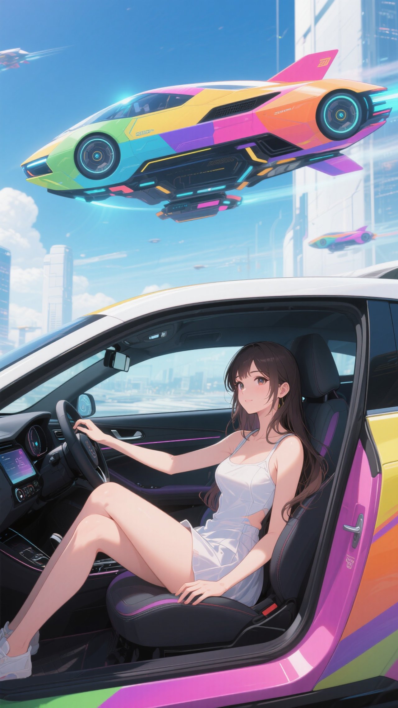 空飛ぶ車　目的地(旅行先)までひとっ飛びよ！