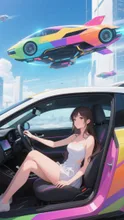 空飛ぶ車　目的地(旅行先)までひとっ飛びよ！