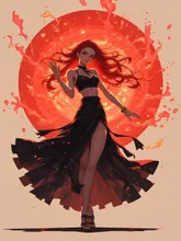 火星踊娘 — しーーや。さんのAIイラスト