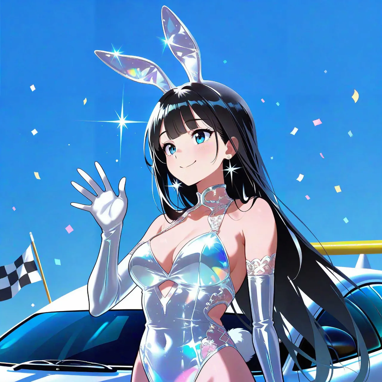 銀翼のレースクイーン