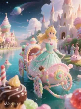お菓子の国のお姫様になっていた