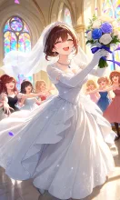 ブーケトス💐 — 黒蜜きなこ💖黒蜜豆さんのAIイラスト