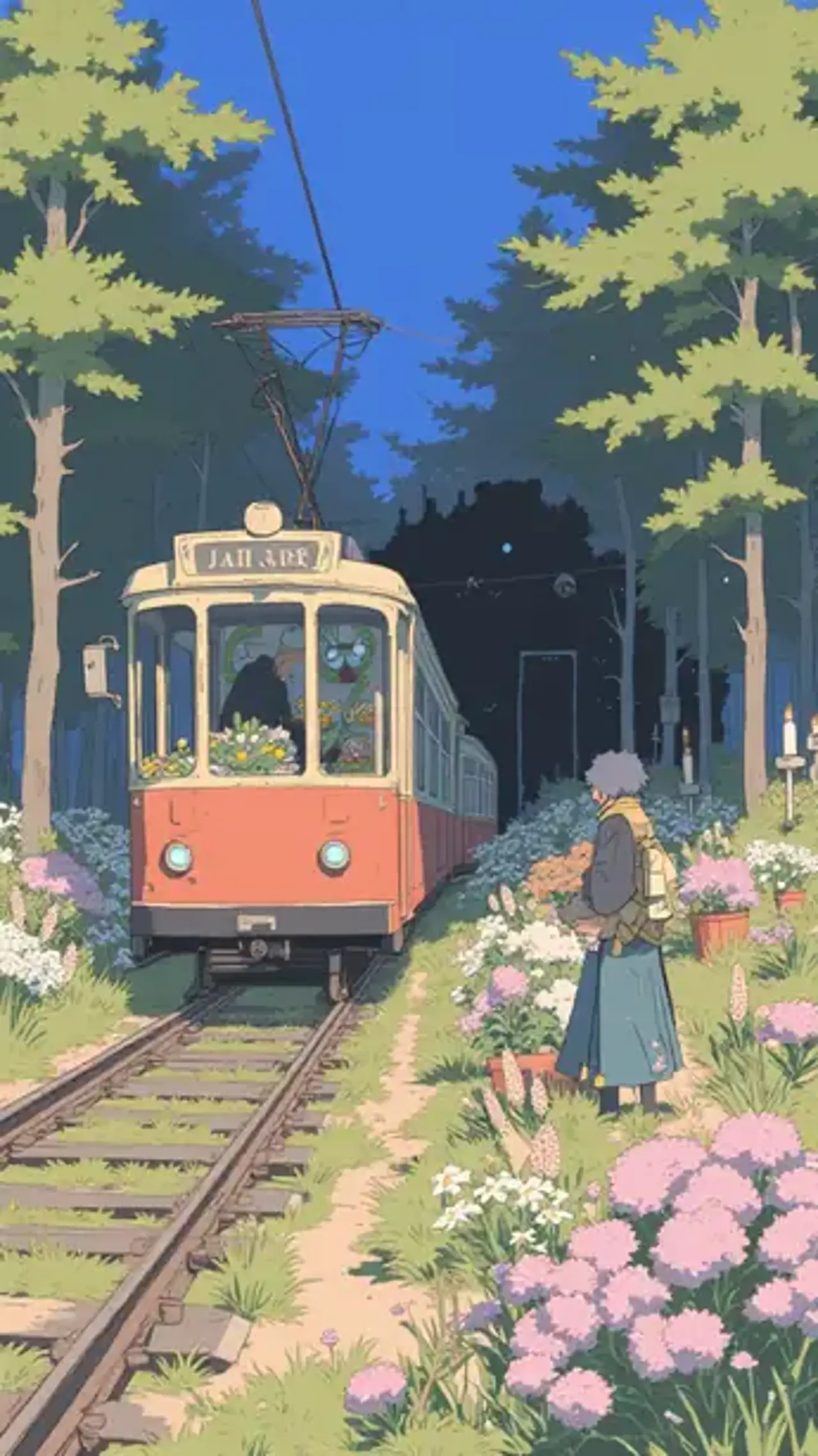 Shadows lurk in the dappled light, a single tram ride leads…