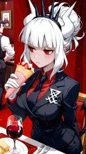 悪魔の司令官 — うさぬこ#麺ヘラさんのAIイラスト