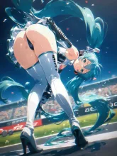 ヒップミク!? — Hatsune Miku Fan Art AI art on SUPPART