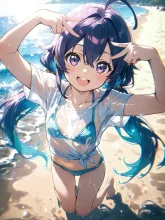 夏旅ガール·潮風とはじける笑顔 の投稿作品