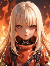女性消防士·炎に立ち向かう勇姿 の投稿作品