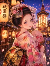 祇園祭の舞妓·千年の都に、ひと夜の華 の投稿作品