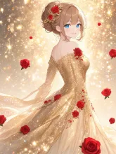 ゴールドドレス❤️