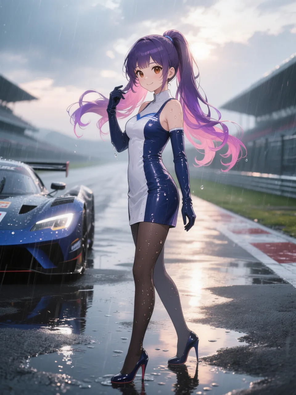 レースクイーンのイエヤス。