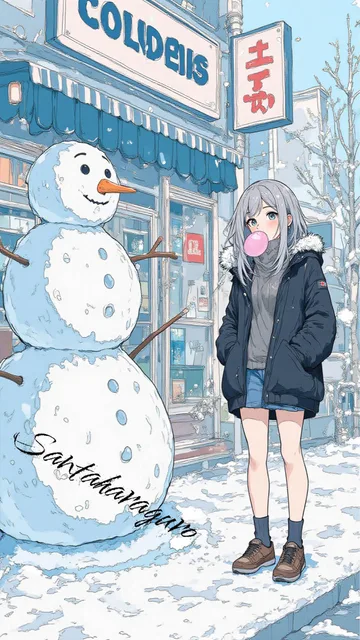 爽やかなイラスト - 画像生成チャレンジ / はらぐろサンタ