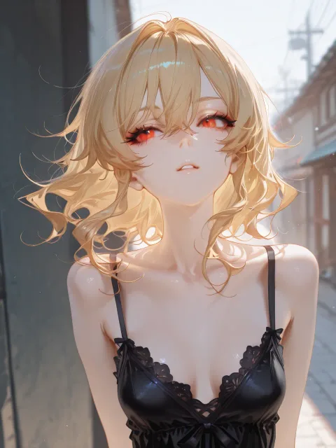 彼女の顔立ちは、直線的で整った眉に