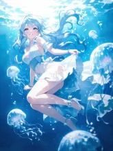 クラゲ娘·ゆらめく深海の秘密 の投稿作品