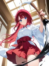 書道ガール·一筆に込める心 の投稿作品