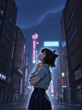雨の猫耳 — ｉさんのAIイラスト