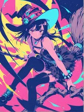 現代っ子の魔女。