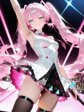 ピンク色になっちゃったミクさん