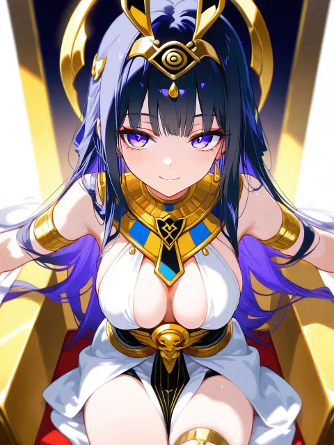 黄金に輝く玉座の間 - ナイルの女王