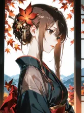 秋の化身·紅葉をまとって の投稿作品