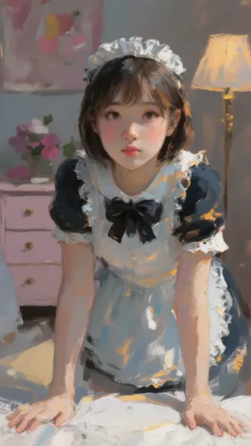 油絵風 - 新生活スタート
