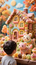 童話の世界 お菓子の家 — きらさんのAIイラスト
