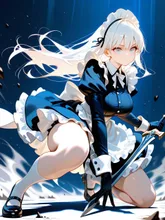 戦うメイド2 — れうさんのAIイラスト