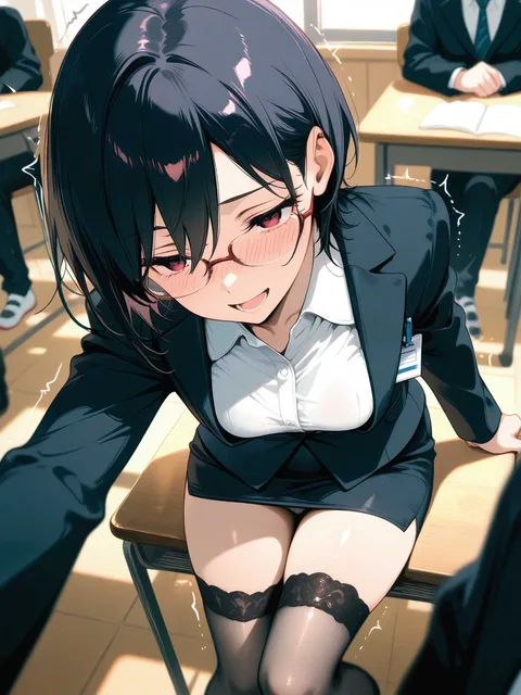 テスト中に何を?笑