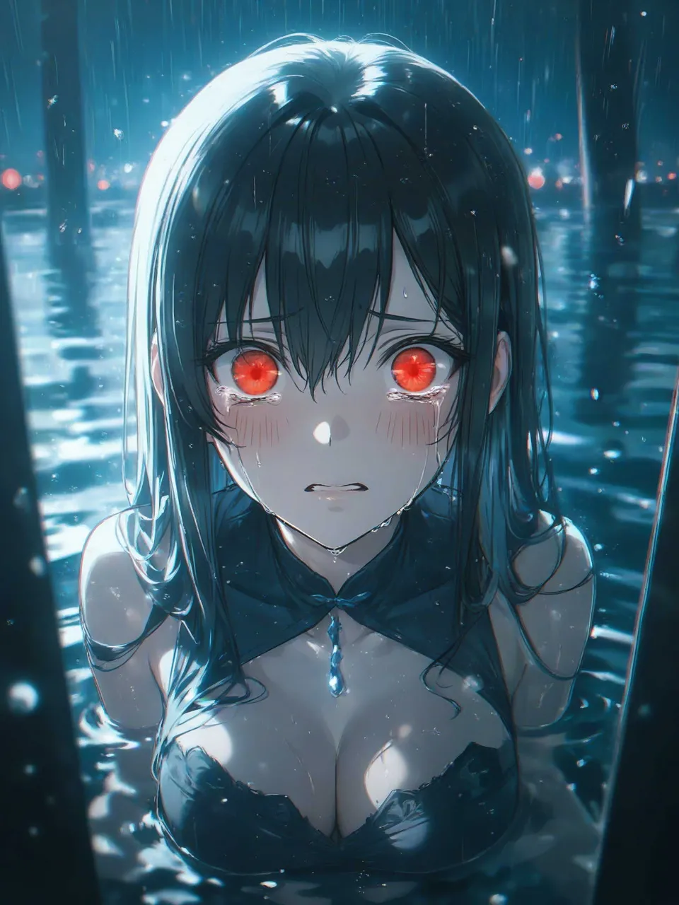 雨と裏切り — おもちさんのAIイラスト