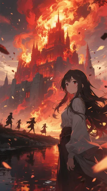 Massive kingdom engulfed in… - 滅びゆく王国