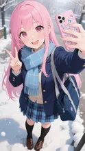ピンク髪娘💕イェ〜イ❤️