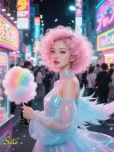 アフロ × わたあめ